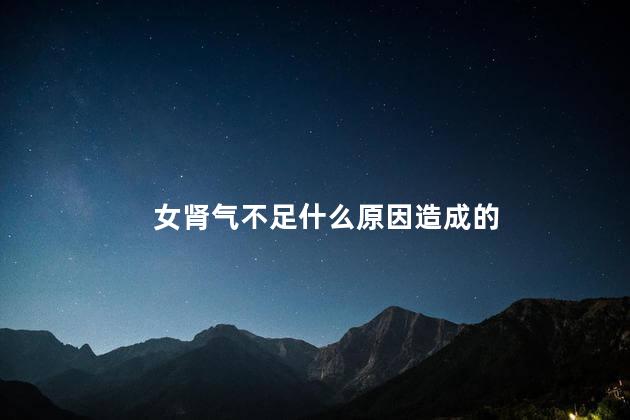 女肾气不足什么原因造成的