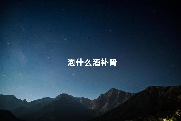 泡什么酒补肾