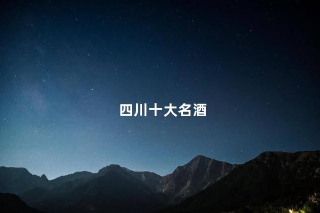 四川十大名酒