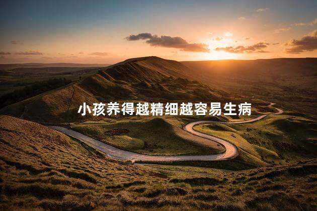 小孩养得越精细越容易生病