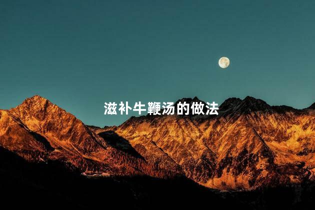 滋补牛鞭汤的做法