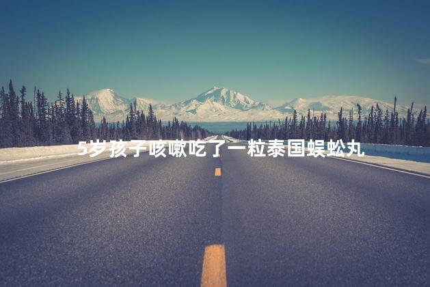 5岁孩子咳嗽吃了一粒泰国蜈蚣丸