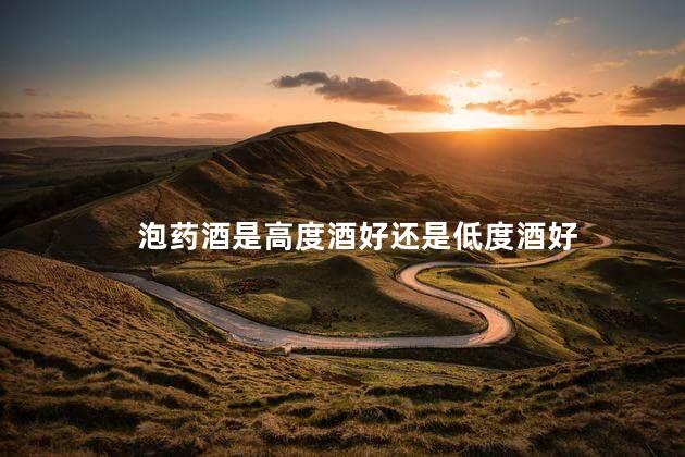 泡药酒是高度酒好还是低度酒好
