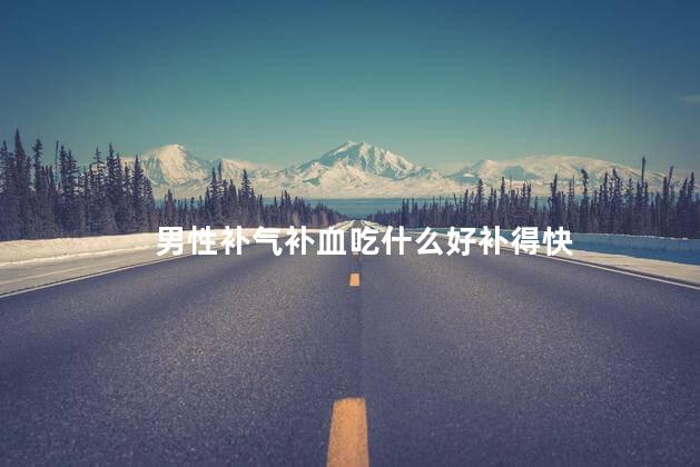男性补气补血吃什么好补得快