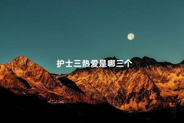 护士三热爱是哪三个