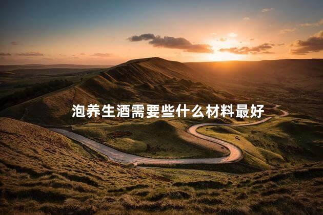 泡养生酒需要些什么材料最好