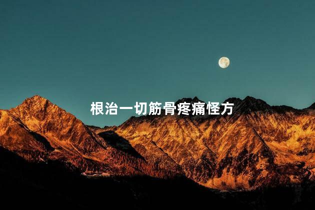 根治一切筋骨疼痛怪方