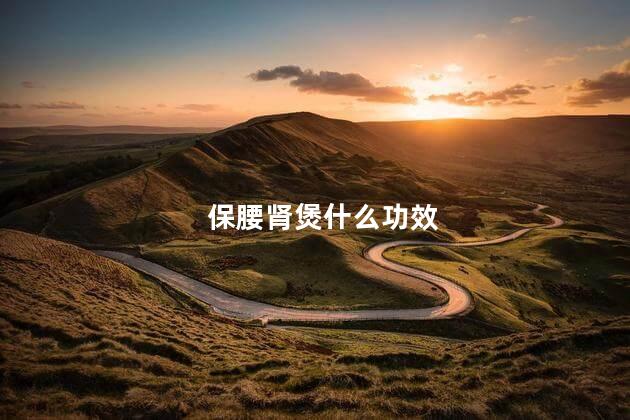 保腰肾煲什么功效