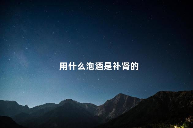 用什么泡酒是补肾的