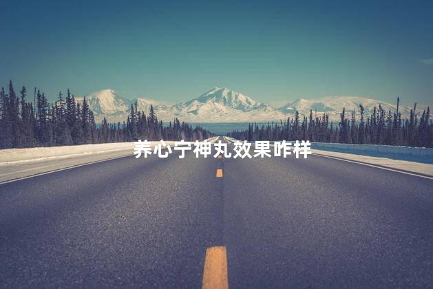 养心宁神丸效果咋样