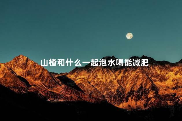 山楂和什么一起泡水喝能减肥
