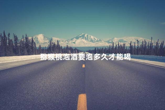 猕猴桃泡酒要泡多久才能喝