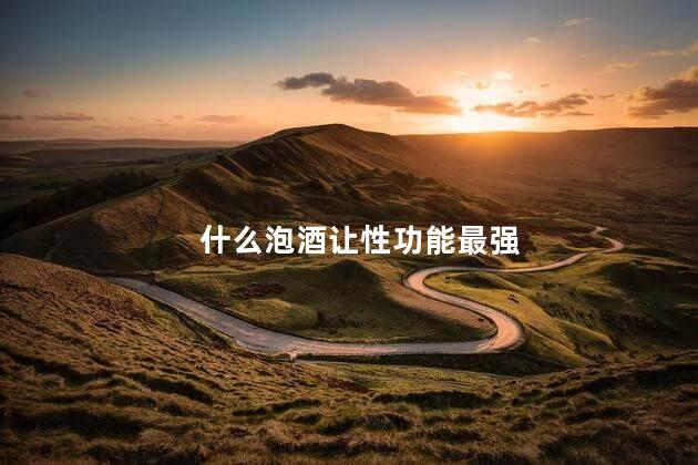 什么泡酒让性功能最强