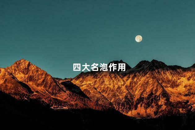 四大名泡作用