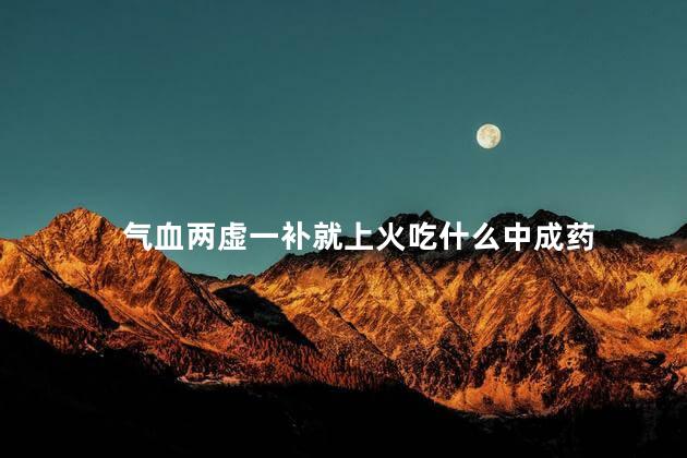 气血两虚一补就上火吃什么中成药