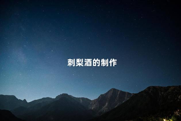 刺梨酒的制作